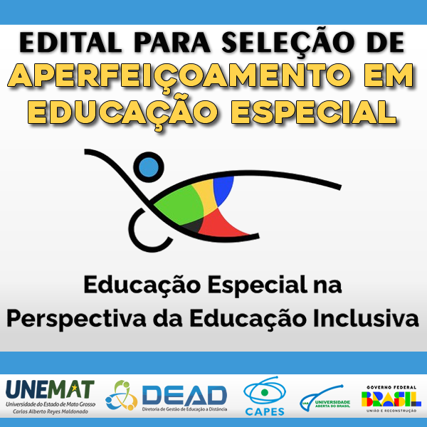 Edital nº 22/2024 - PROEG/DEAD - Aperfeiçoamento em Educação Especial